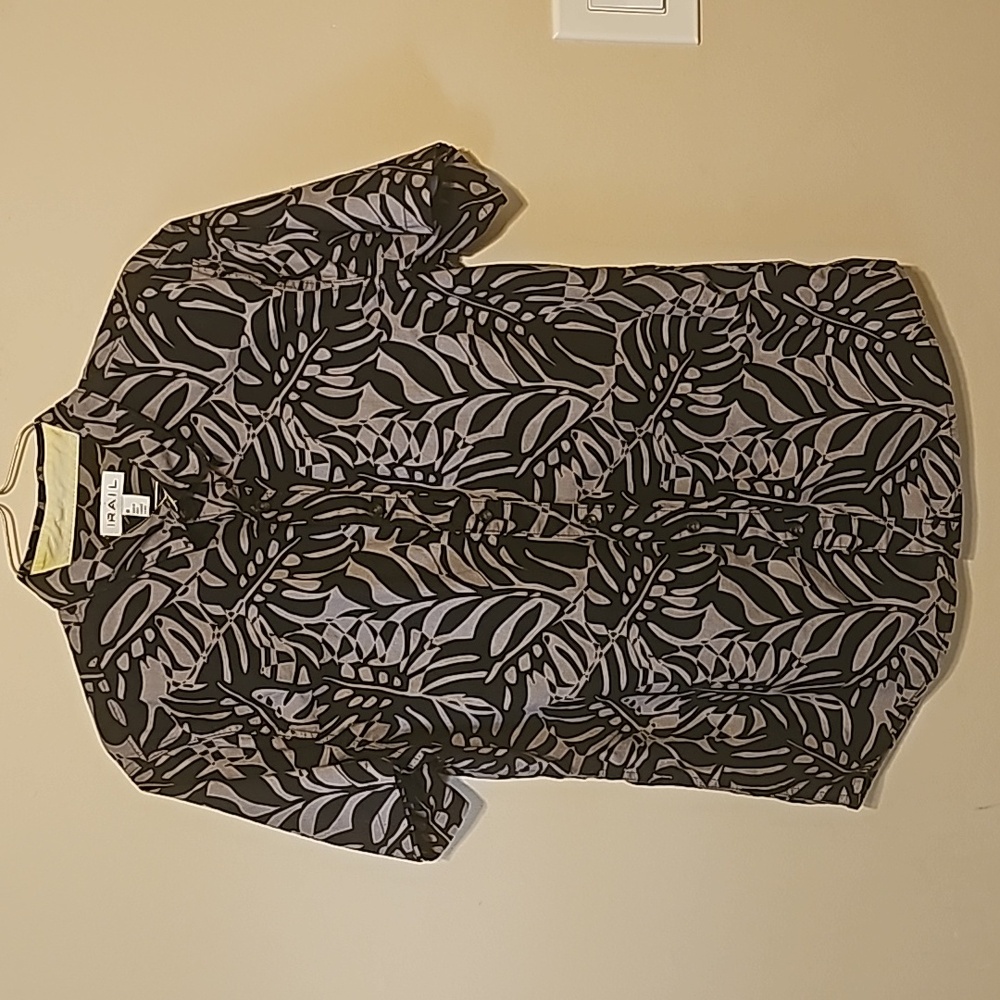 The Rail Men's Casual Floral‎ Short-Sleeve Button-Down Shirt Size M